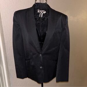 Talbots Petite Collection Women’s Black 100% Wool Blazer Jacket, Size 2